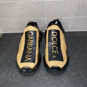 Gabbana & dolce Gold Sneakers